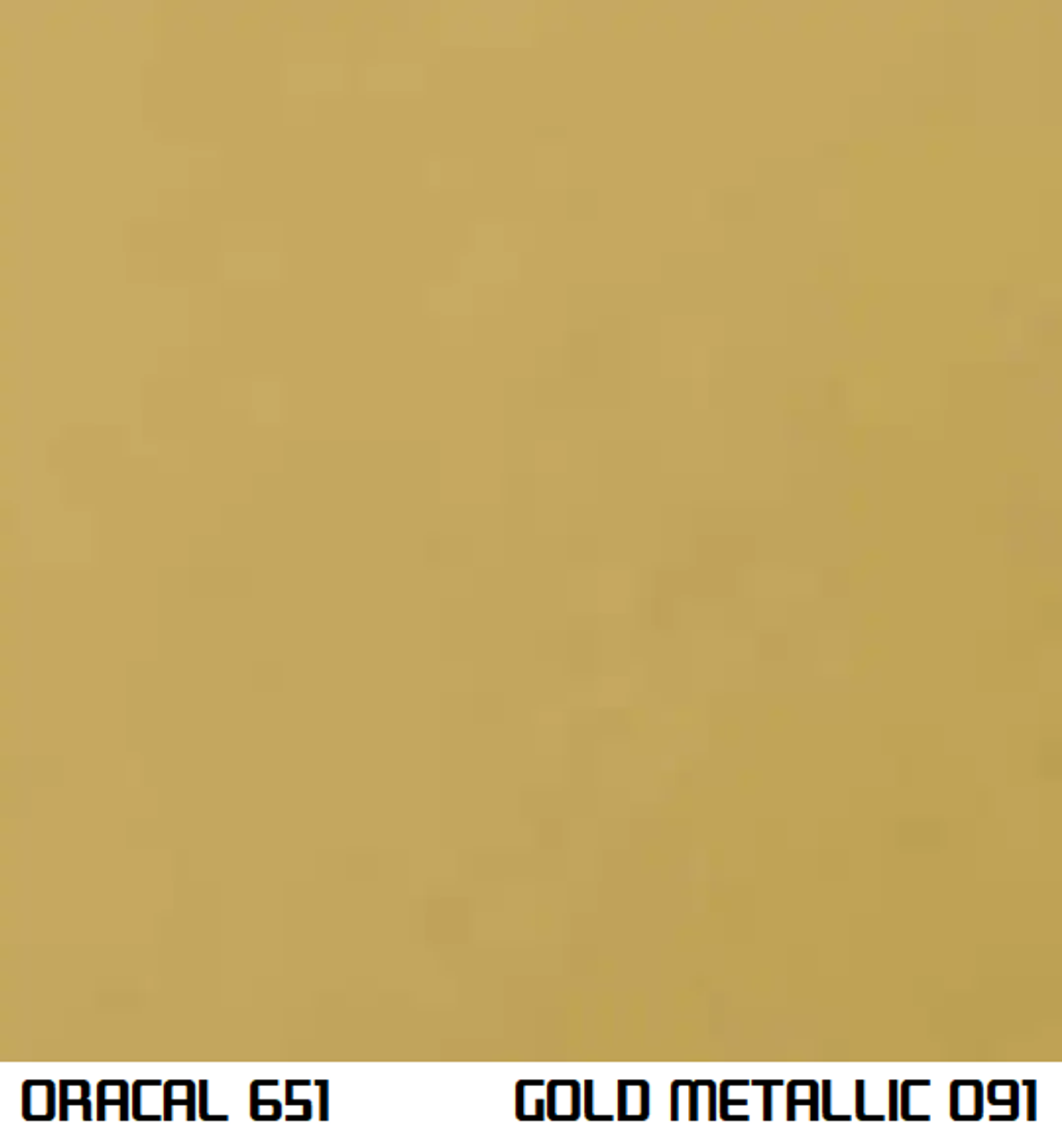 Oracal 651 Permanent Adhesive Vinyl Gloss - Color: Gold Metallic